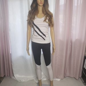 NEW 2PC KIMBERLY ACTIVEWEAR LIGHT PASTEL PINK SMAL
